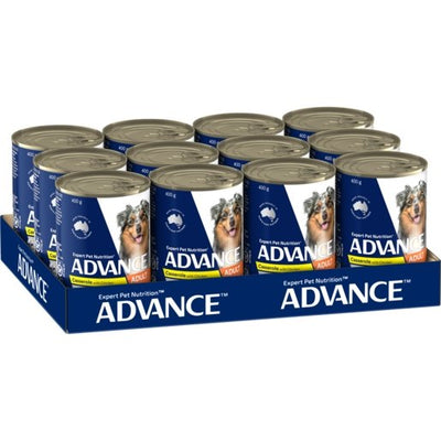 Advance Wet Dog Food Adult Chicken Casserole 12x400g - Woonona Petfood & Produce