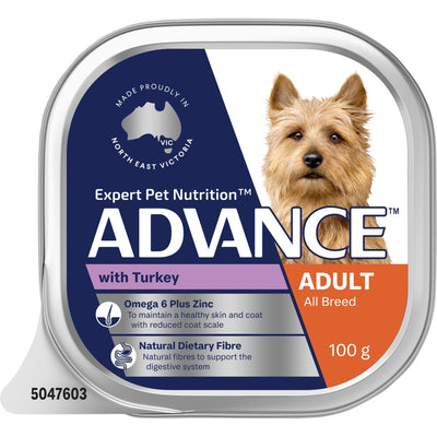 Advance Wet Dog Food Adult Turkey 100g - Woonona Petfood & Produce