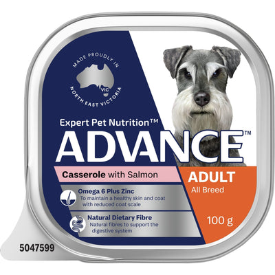 Advance Wet Dog Food Casserole with Salmon 100g - Woonona Petfood & Produce