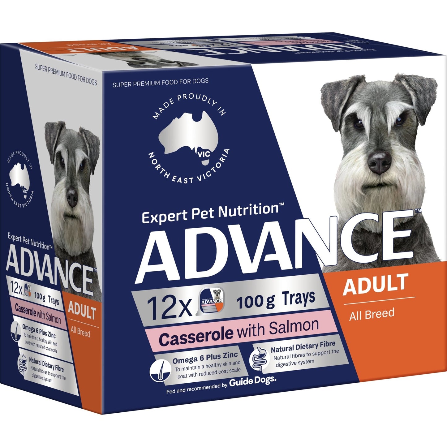 Advance Wet Dog Food Casserole with Salmon 12x100g - Woonona Petfood & Produce