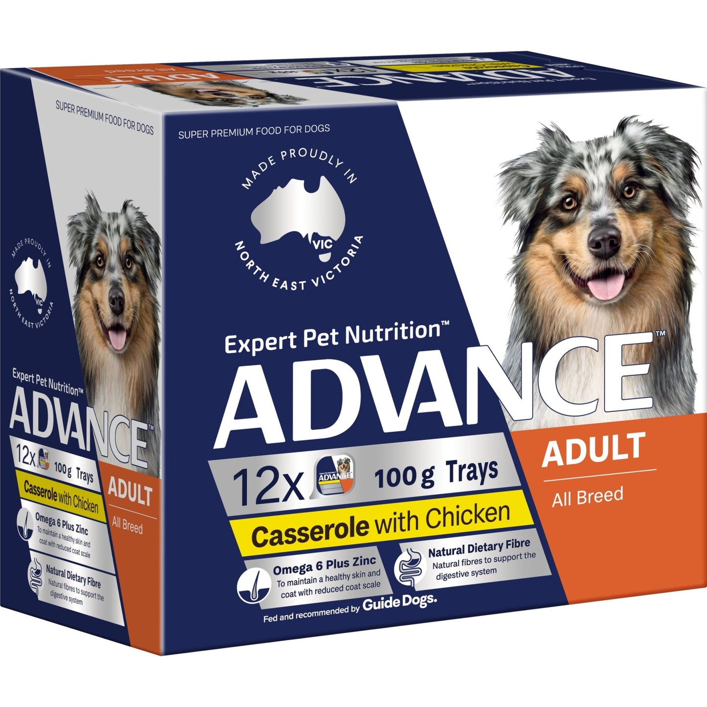 Advance Wet Dog Food Chicken Casserole 12x100g - Woonona Petfood & Produce