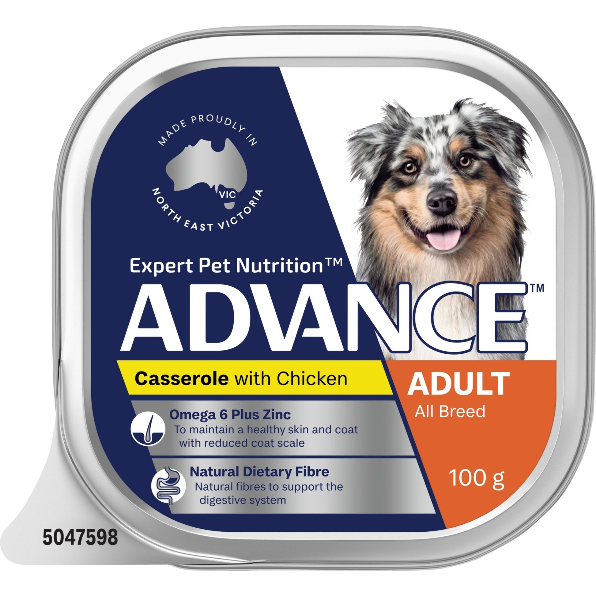 Advance Wet Dog Food Chicken Casserole 12x100g - Woonona Petfood & Produce