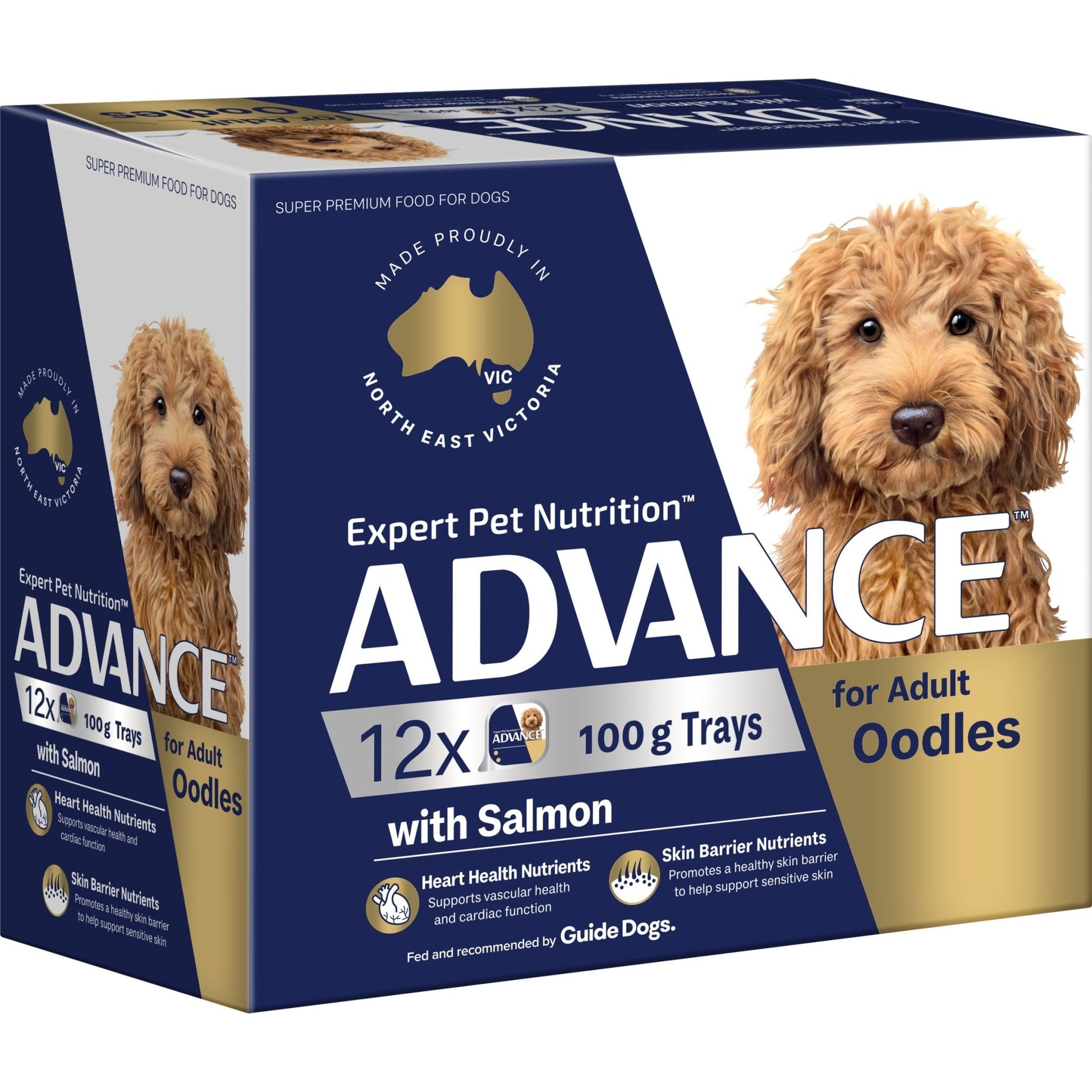 Advance Wet Dog Food Oodles Adult Salmon 12x100g