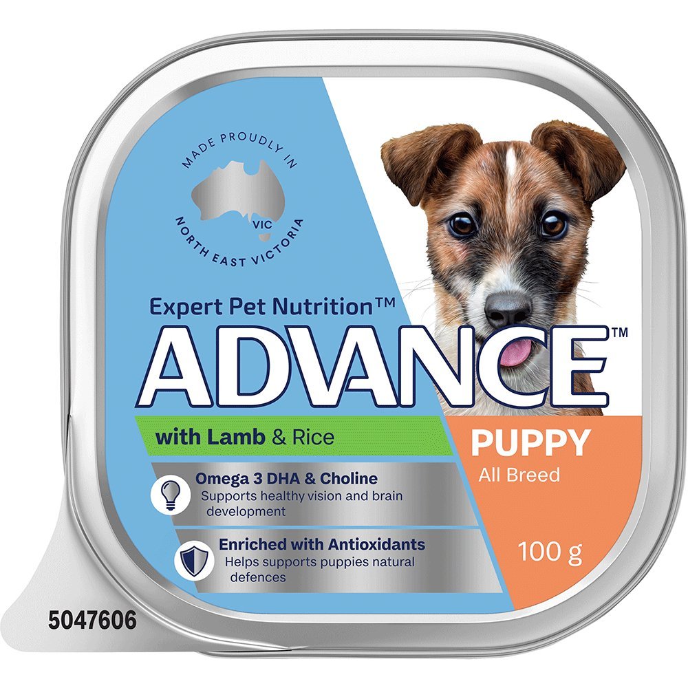 Advance Wet Dog Food Puppy Lamb and Rice 12x100g - Woonona Petfoods