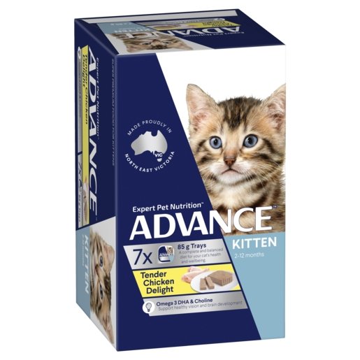 Advance Wet Kitten Food Chicken 7x85g - Woonona Petfood & Produce