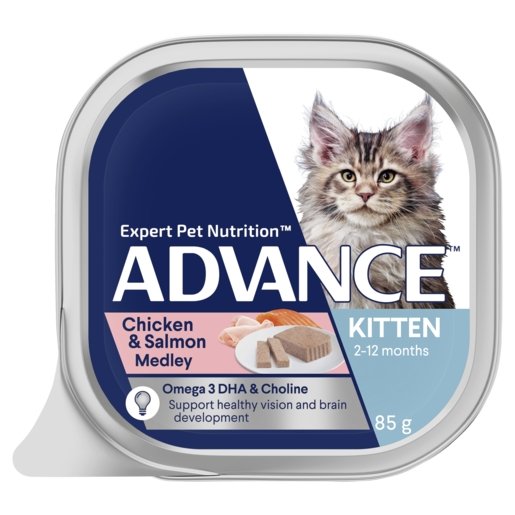 Advance Wet Kitten Food Chicken And Salmon 85g - Woonona Petfood & Produce