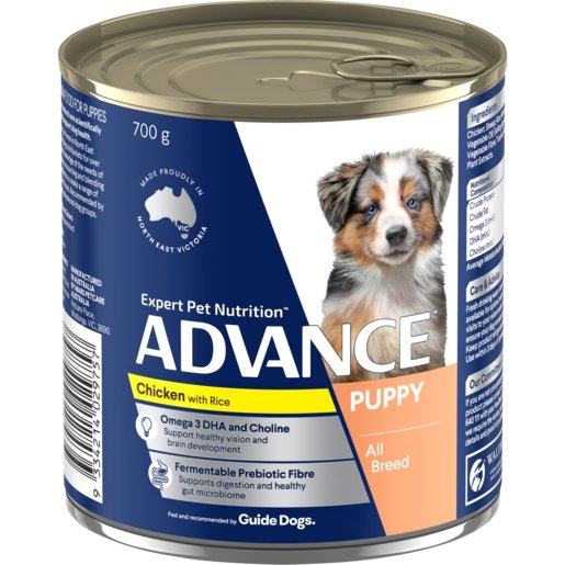 Advance Wet Puppy Food Chicken And Rice 12x700g - Woonona Petfood & Produce