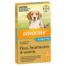 Advocate Dog 4-10kg Aqua - Woonona Petfood & Produce