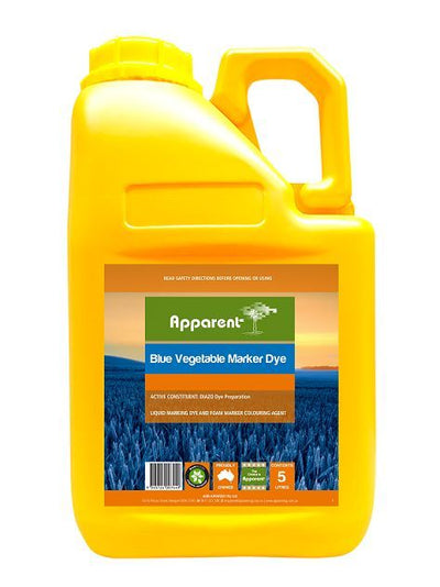 Apparent Blue Vegetable Marker Dye 5 Litre - Woonona Petfood & Produce