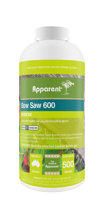 Apparent Bow Saw 600 (Metsulfuron) 500g - Woonona Petfood & Produce