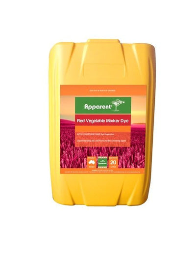 Apparent Red Vegetable Mark Dye 20Litres - Woonona Petfood & Produce