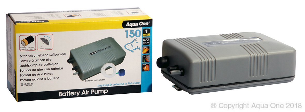 Aqua One Air Pump Battery 150 Litres Per Hour - Woonona Petfood & Produce