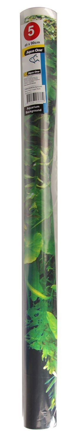 Aqua One Background 30.5x60cm Black Plant Layer Rock 5 - Woonona Petfood & Produce