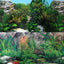 Aqua One Background 30.5x60cm White Stone Rock Plant 4 - Woonona Petfood & Produce