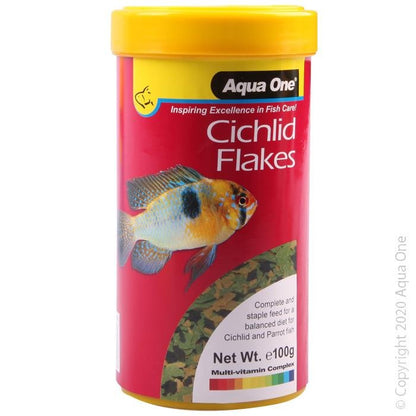 Aqua One Cichlid Flakes - Woonona Petfood & Produce