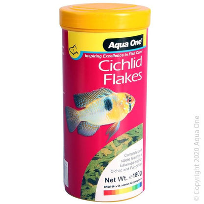 Aqua One Cichlid Flakes - Woonona Petfood & Produce