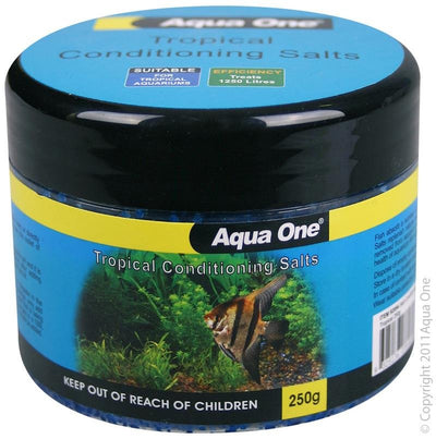 Aqua One Conditioning Salts Tropical 250g - Woonona Petfood & Produce