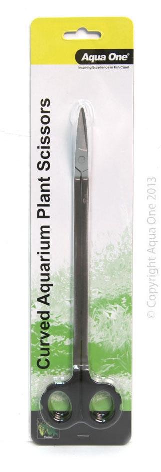 Aqua One Easy Reach Aquarium Plant Scissors Curved - Woonona Petfood & Produce