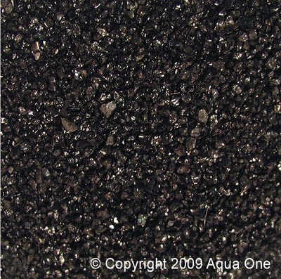 Aqua One Gravel 1kg Black Silica 1mm - Woonona Petfood & Produce