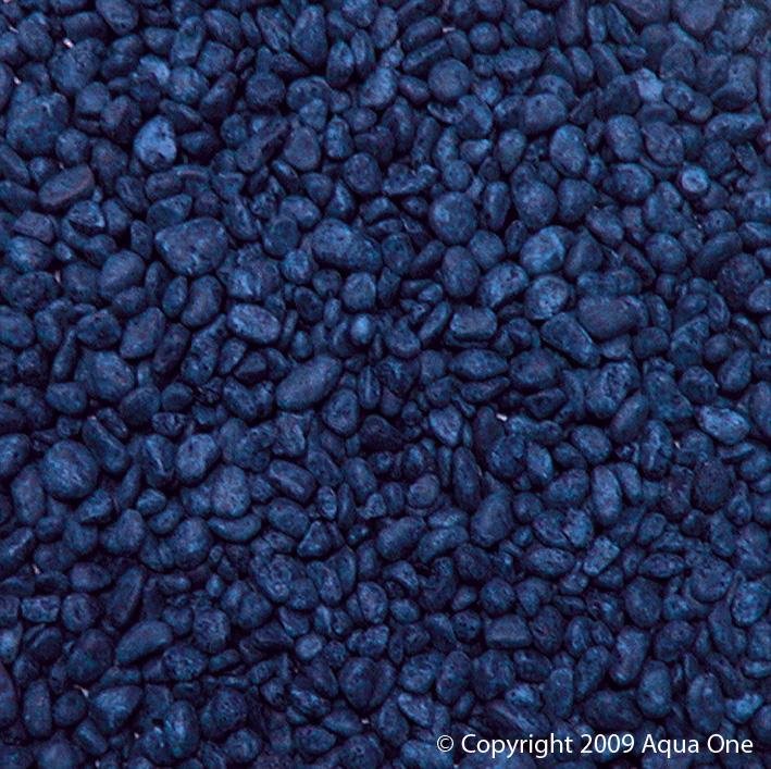 Aqua One Gravel 1kg Deep Blue 7mm - Woonona Petfood & Produce