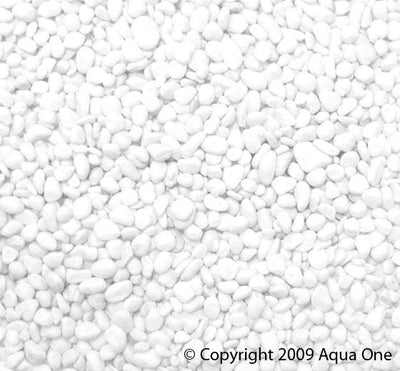 Aqua One Gravel 1kg White 7mm - Woonona Petfood & Produce