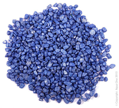 Aqua One Gravel 2kg Metallic Blue - Woonona Petfood & Produce
