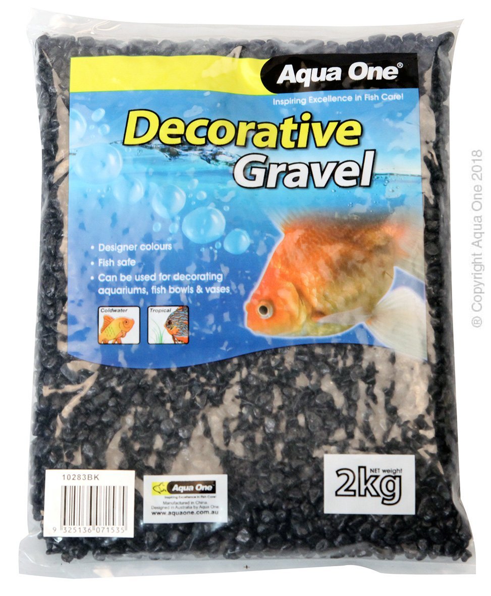Aqua One Gravel Black 7mm - Woonona Petfood & Produce