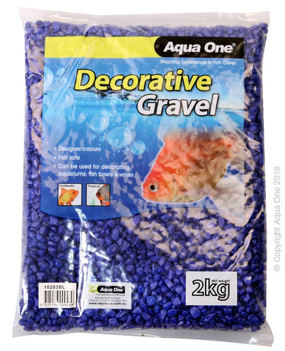 Aqua One Gravel Deep Blue 7mm - Woonona Petfood & Produce