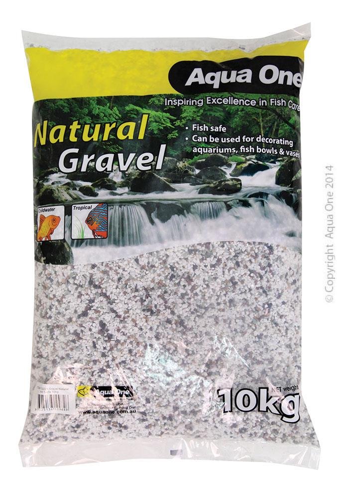 Aqua One Gravel Natural All Sorts - Woonona Petfood & Produce