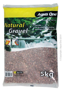 Aqua One Gravel Natural Ruby Red - Woonona Petfood & Produce