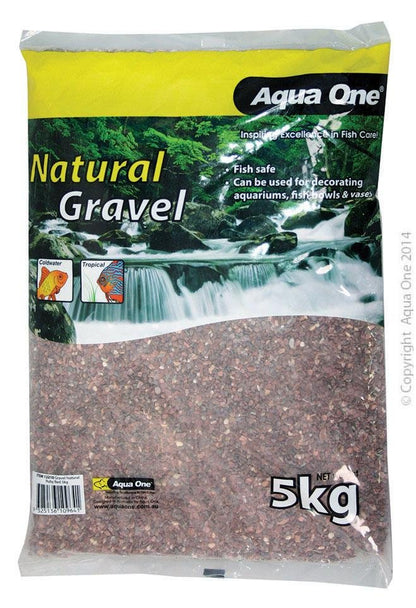 Aqua One Gravel Natural Ruby Red - Woonona Petfood & Produce
