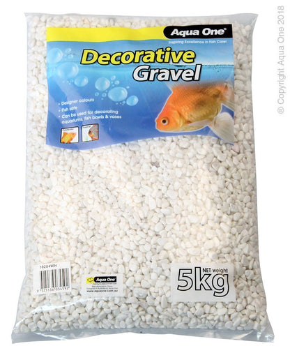 Aqua One Gravel White 7mm - Woonona Petfood & Produce