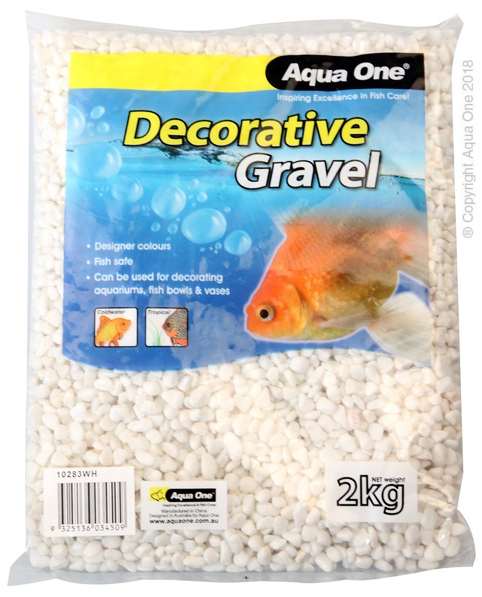 Aqua One Gravel White 7mm - Woonona Petfood & Produce
