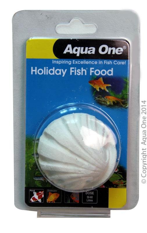 Aqua One Holiday Fish Food 40g Block - Woonona Petfood & Produce