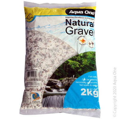 Aqua One Natural Gravel All Sorts 2kg - Woonona Petfood & Produce
