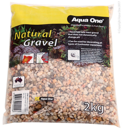 Aqua One Natural Gravel Australian Gold Light 4-6mm Mix - Woonona Petfood & Produce