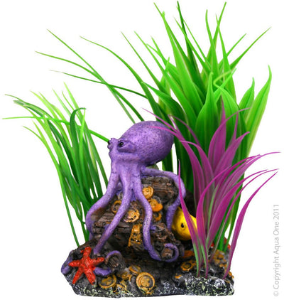 Aqua One Octopus and Plant Ornament - Woonona Petfood & Produce