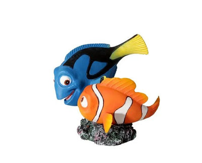Aqua One Ornament Blue Tang And Clownfish 10x9.5x9.8cm - Woonona Petfood & Produce