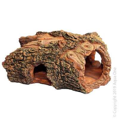 Aqua One Ornament Hollow Log - Woonona Petfood & Produce