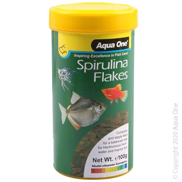 Aqua One Spirulina Flakes - Woonona Petfood & Produce