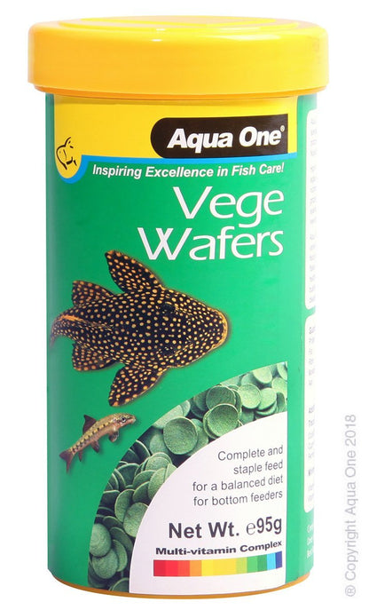 Aqua One Vege Wafer Food 45g - Woonona Petfood & Produce