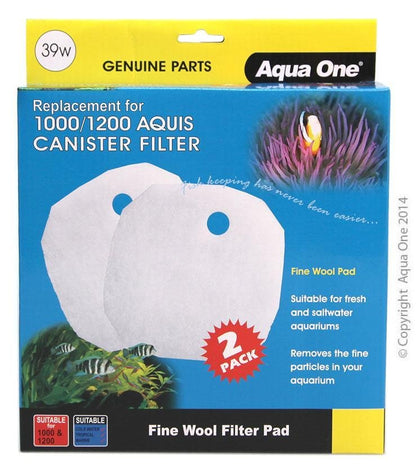 Aqua One Wool Pad 2 Pack - Woonona Petfood & Produce