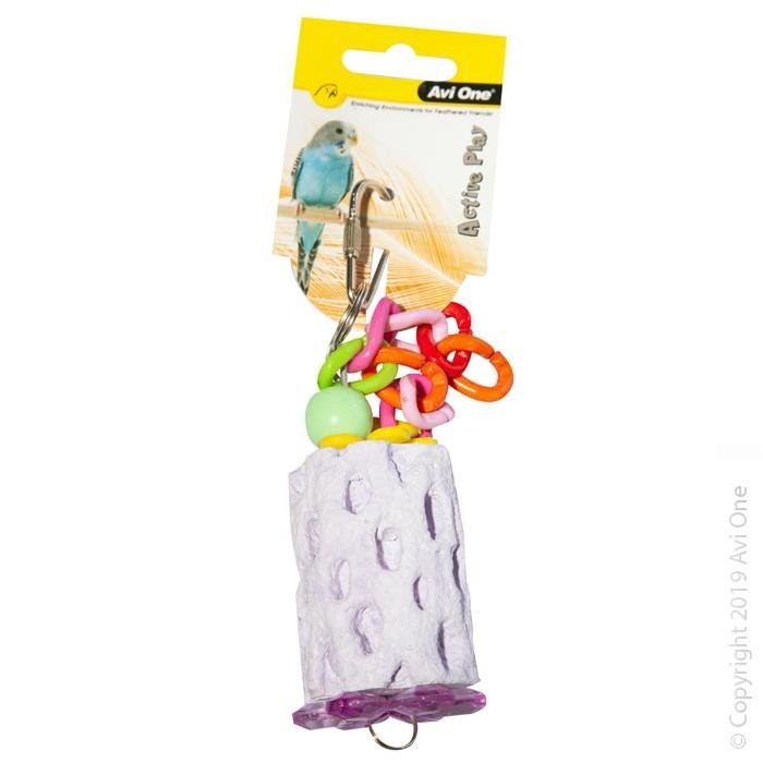 Avi One Bird Toy Mineral With Plastic Links - Woonona Petfood & Produce