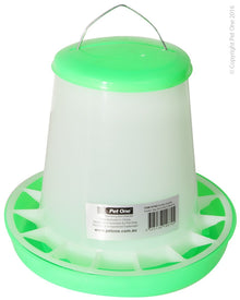 Avi One Poultry Feeder 2kg Green & White - Woonona Petfood & Produce