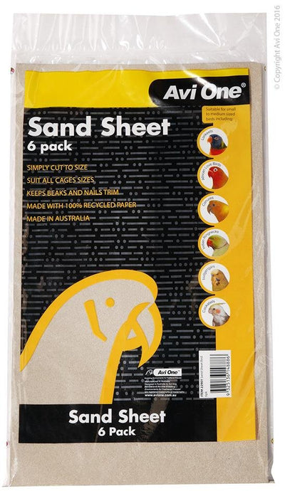Avi One Sand Sheets 6 Pack - Woonona Petfood & Produce