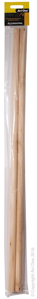 Avi One Wooden Perch 2 Pack - Woonona Petfood & Produce