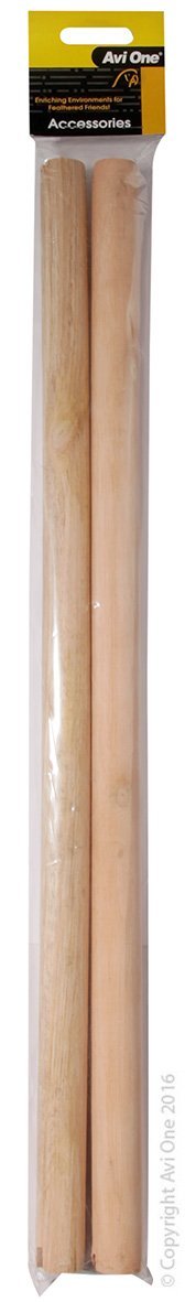Avi One Wooden Perch 45cm x 19mm 2 Pack - Woonona Petfood & Produce