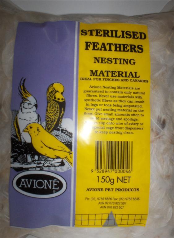 Avione Nesting Feathers - Woonona Petfood & Produce