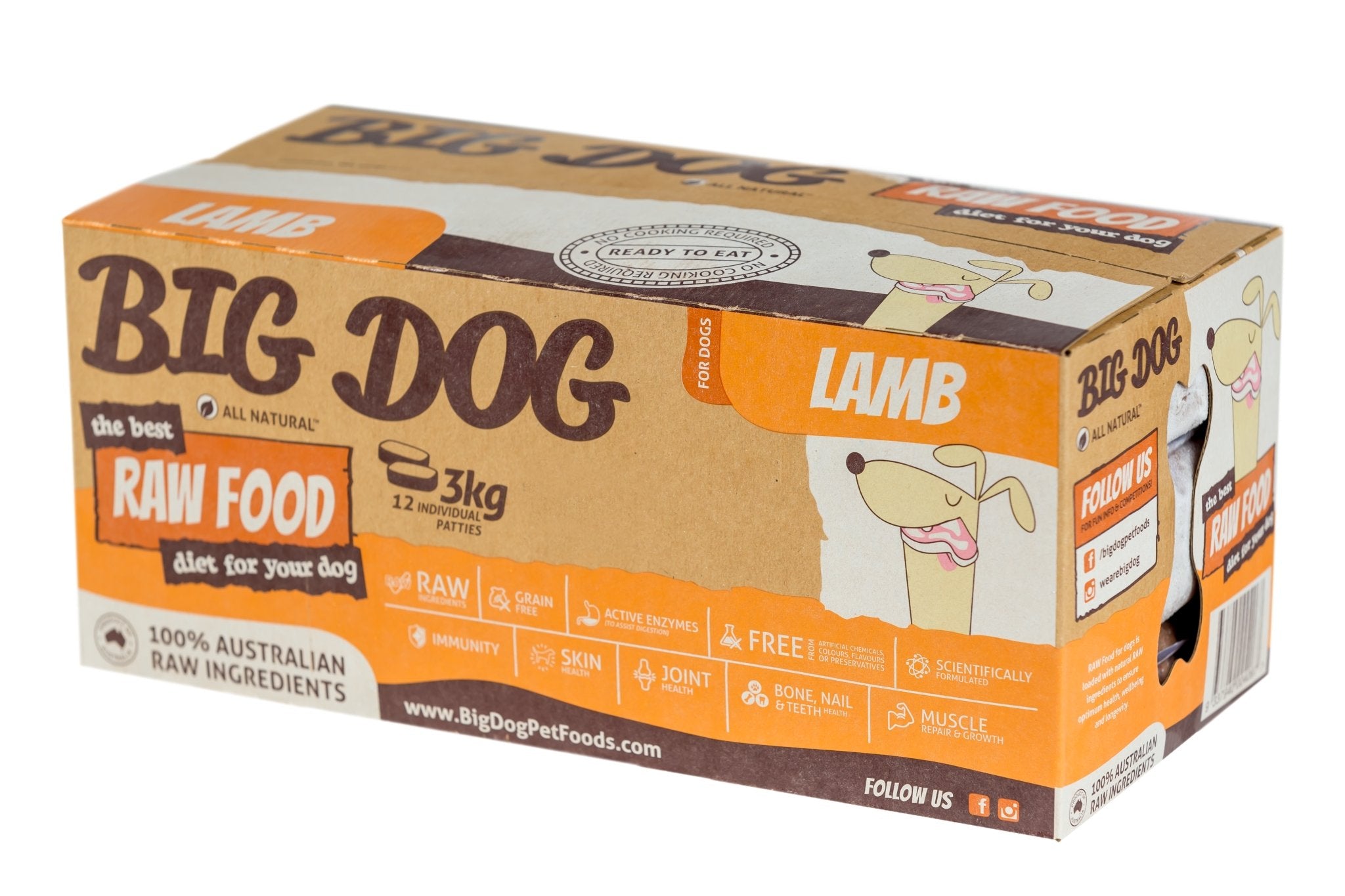 Barf Big Dog 3kg Lamb – Woonona Petfood & Produce