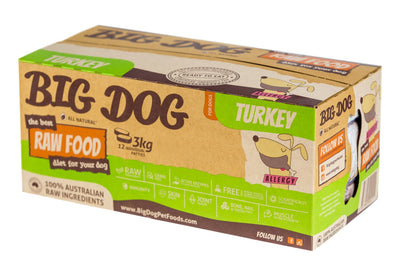 Barf Big Dog 3kg Turkey - Woonona Petfood & Produce